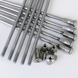 XW466 Short Spoke With Nipple - Bare Metal (Pack of 10)